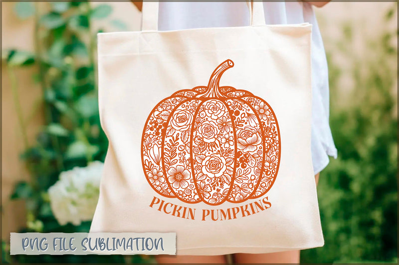 Pickin pumpkins Tote Bag Sublimation Shetara Begum 