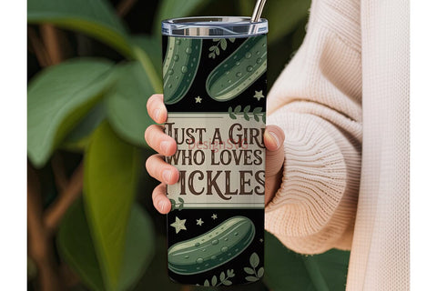 Pickle Lover 20oz Tumbler Wrap Sublimation DesignSVG 