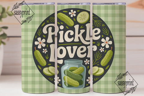Pickle Lover 20oz Tumbler Wrap Sublimation sassyprint 