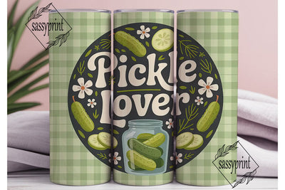 Pickle Lover 20oz Tumbler Wrap Sublimation sassyprint 