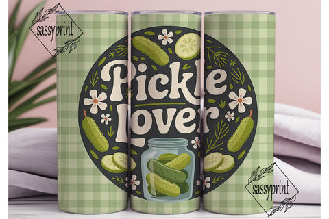 Pickle Lover 20oz Tumbler Wrap Sublimation sassyprint 