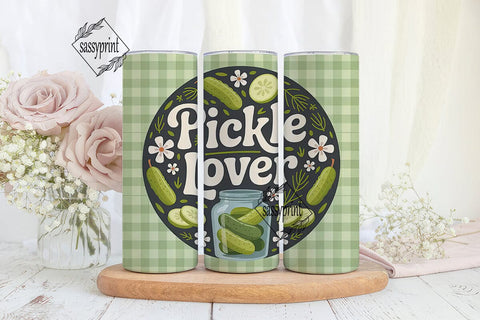 Pickle Lover 20oz Tumbler Wrap Sublimation sassyprint 