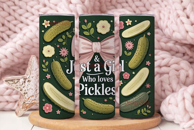 Pickle Lover Tumbler Wrap Sublimation DesignSVG 