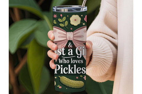 Pickle Lover Tumbler Wrap Sublimation DesignSVG 