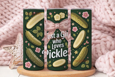 Pickle Lover Tumbler Wrap Sublimation DesignSVG 