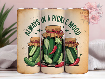 Pickle Mood Funny 20oz Tumbler, Pickle Mood Wrap, Funny Sublimation Design, Sarcastic Quote PNG, Humor Tumbler Wrap, 20oz Tumbler Sublimation Li Zamperini 