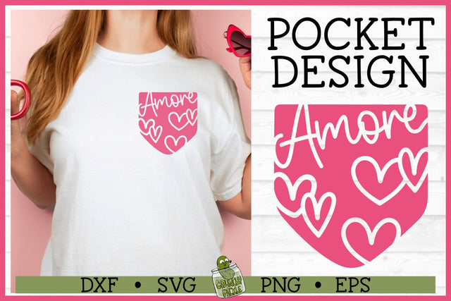 Pickle Pockets - Shirt Pocket Amore SVG File SVG Crunchy Pickle 