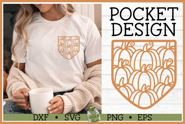 Pickle Pockets - Shirt Pocket Pumpkins SVG File SVG Crunchy Pickle 