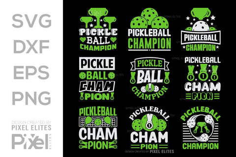 Pickleball Champion SVG Pickleball Game Bundle Pickleball Quote Design PET 00511 SVG ETC Craft 