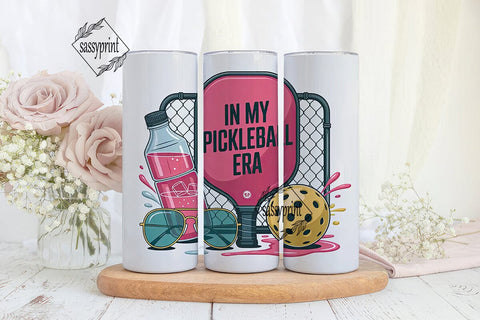 Pickleball Era 20oz Tumbler Wrap Sublimation sassyprint 