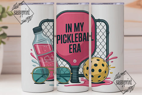 Pickleball Era 20oz Tumbler Wrap Sublimation sassyprint 