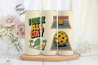 Pickleball Fun 20oz Tumbler Wrap Sublimation sassyprint 