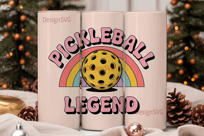 Pickleball Legend 20oz Tumbler Wrap Sublimation DesignSVG 