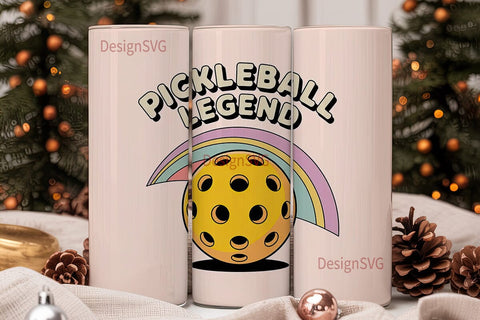 Pickleball Legend 20oz Tumbler Wrap Sublimation DesignSVG 