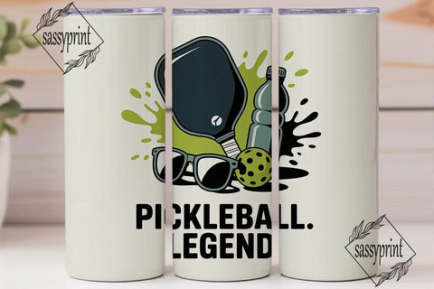 Pickleball Legend 20oz Tumbler Wrap Sublimation sassyprint 