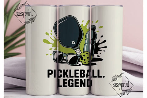 Pickleball Legend 20oz Tumbler Wrap Sublimation sassyprint 