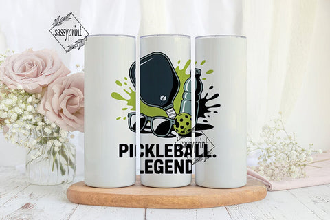 Pickleball Legend 20oz Tumbler Wrap Sublimation sassyprint 