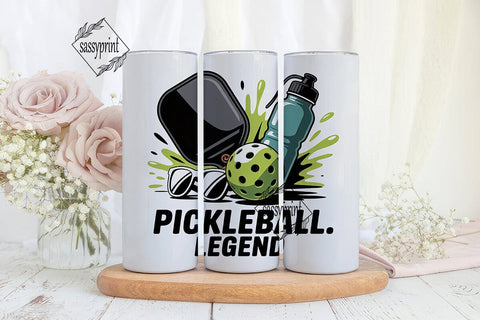Pickleball Legend 20oz Tumbler Wrap Sublimation sassyprint 