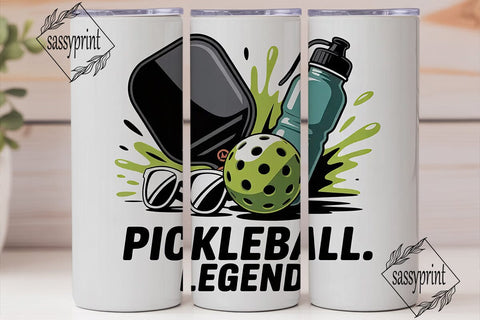 Pickleball Legend 20oz Tumbler Wrap Sublimation sassyprint 