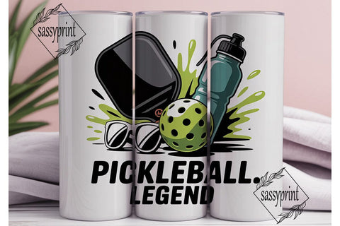 Pickleball Legend 20oz Tumbler Wrap Sublimation sassyprint 