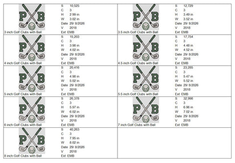 Pickleball Monogram Machine Embroidery Design – Crossed Paddles Ball Sports Initial Design Embroidery/Applique DESIGNS PatternFeed8 