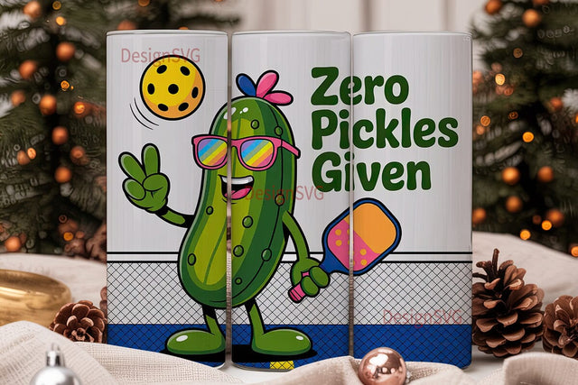 Pickleball Pickle 20oz Tumbler Wrap Sublimation DesignSVG 