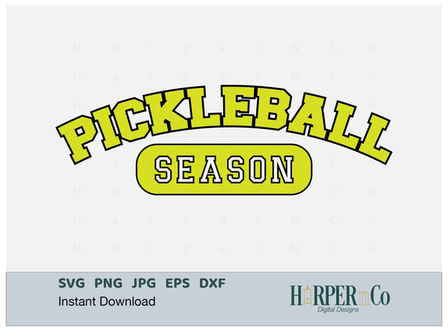 Pickleball Season Laser SVG EPS Cut File SVG HarperNCo 