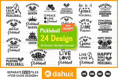 Pickleball SVG Bundle, Pickleball svg, Pickleball Cricut Files, Pickleball Tshirt Design, Pickleball Cut files, Pickleball png, Pickleball svg design, Pickleball cutting file SVG dahukdesign 