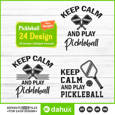 Pickleball SVG Bundle, Pickleball svg, Pickleball Cricut Files, Pickleball Tshirt Design, Pickleball Cut files, Pickleball png, Pickleball svg design, Pickleball cutting file SVG dahukdesign 