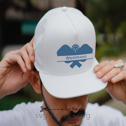 Pickleball svg bundle split monogram SVG Kimberly Thomas Design 