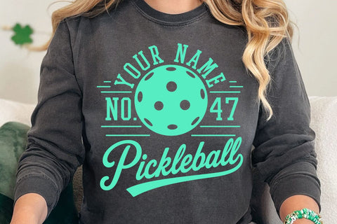 Pickleball SVG Design, Pickleball Mom & Dad Svg, Custom Pickleball Svg, Pickleball Team Shirt Svg, Mascot Number Template SVG DesignDestine 