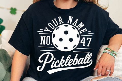 Pickleball SVG Design, Pickleball Mom & Dad Svg, Custom Pickleball Svg, Pickleball Team Shirt Svg, Mascot Number Template SVG DesignDestine 