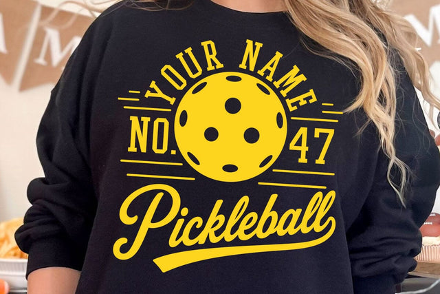 Pickleball SVG Design, Pickleball Mom & Dad Svg, Custom Pickleball Svg, Pickleball Team Shirt Svg, Mascot Number Template SVG DesignDestine 