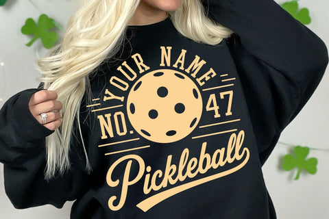 Pickleball SVG Design, Pickleball Mom & Dad Svg, Custom Pickleball Svg, Pickleball Team Shirt Svg, Mascot Number Template SVG DesignDestine 