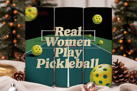 Pickleball Women 20oz Tumbler Wrap Sublimation DesignSVG 
