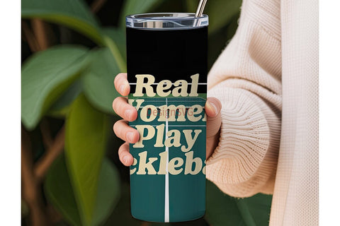 Pickleball Women 20oz Tumbler Wrap Sublimation DesignSVG 