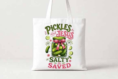Pickles And Jesus PNG | Salty And Saved Christian Sublimation PNG SVG BillahCrafts 