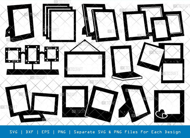 Picture Frame Svg Cricut Cut Files Png Bundle, SB01145 SVG ETC Craft 