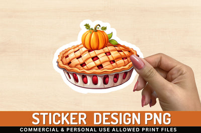 Pie Sticker Design Sublimation Regulrcrative 