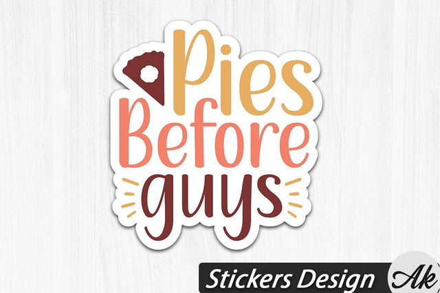 Pies before guys Stickers Design SVG akazaddesign 