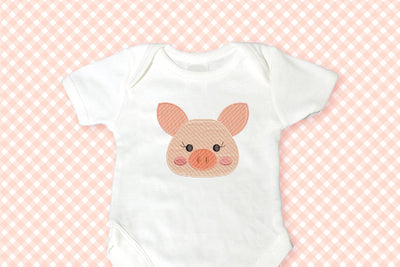Pig Face Mini Embroidery Embroidery/Applique DESIGNS Risa Rocks It 