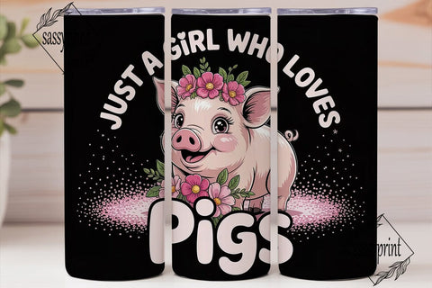 Pig Lover Tumbler Wrap PNG Sublimation sassyprint 