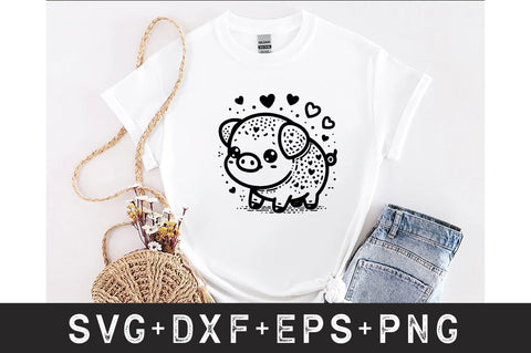Pig with Bandana SVG Bundle SVG Rupkotha 
