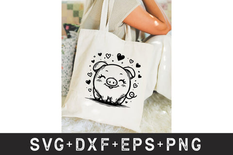 Pig with Bandana SVG Bundle SVG Rupkotha 