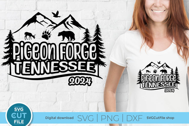 Pigeon Forge Tennessee svg, 2024 Family TN Trip or Girls vacation with Friends SVG SVG Cut File 
