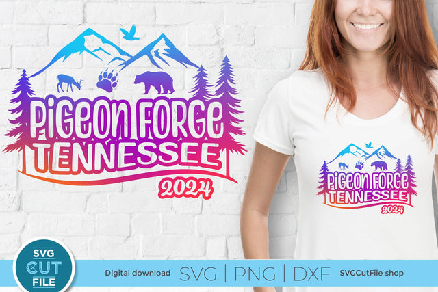 Pigeon Forge Tennessee svg, 2024 Family TN Trip SVG-Girls vacation with Friends SVG SVG Cut File 