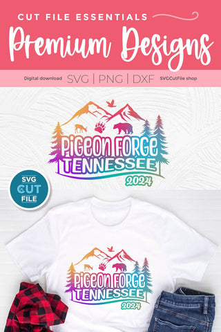 Pigeon Forge Tennessee svg, 2024 Family TN Trip SVG-Girls vacation with Friends SVG SVG Cut File 