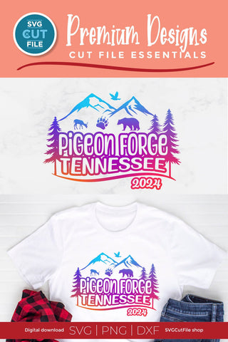 Pigeon Forge Tennessee svg, 2024 Family TN Trip SVG-Girls vacation with Friends SVG SVG Cut File 