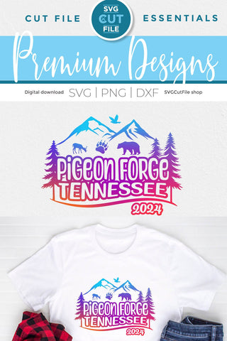 Pigeon Forge Tennessee svg, 2024 Family TN Trip SVG-Girls vacation with Friends SVG SVG Cut File 