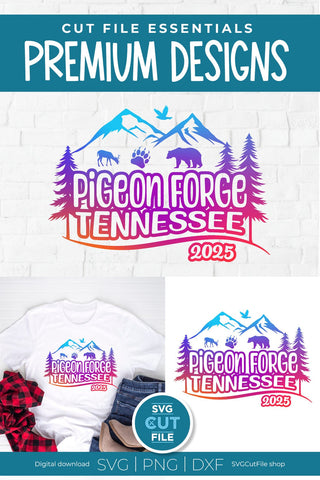 Pigeon Forge Tennessee svg, 2025 Family TN Trip or Girls vacation with Friends SVG SVG Cut File 